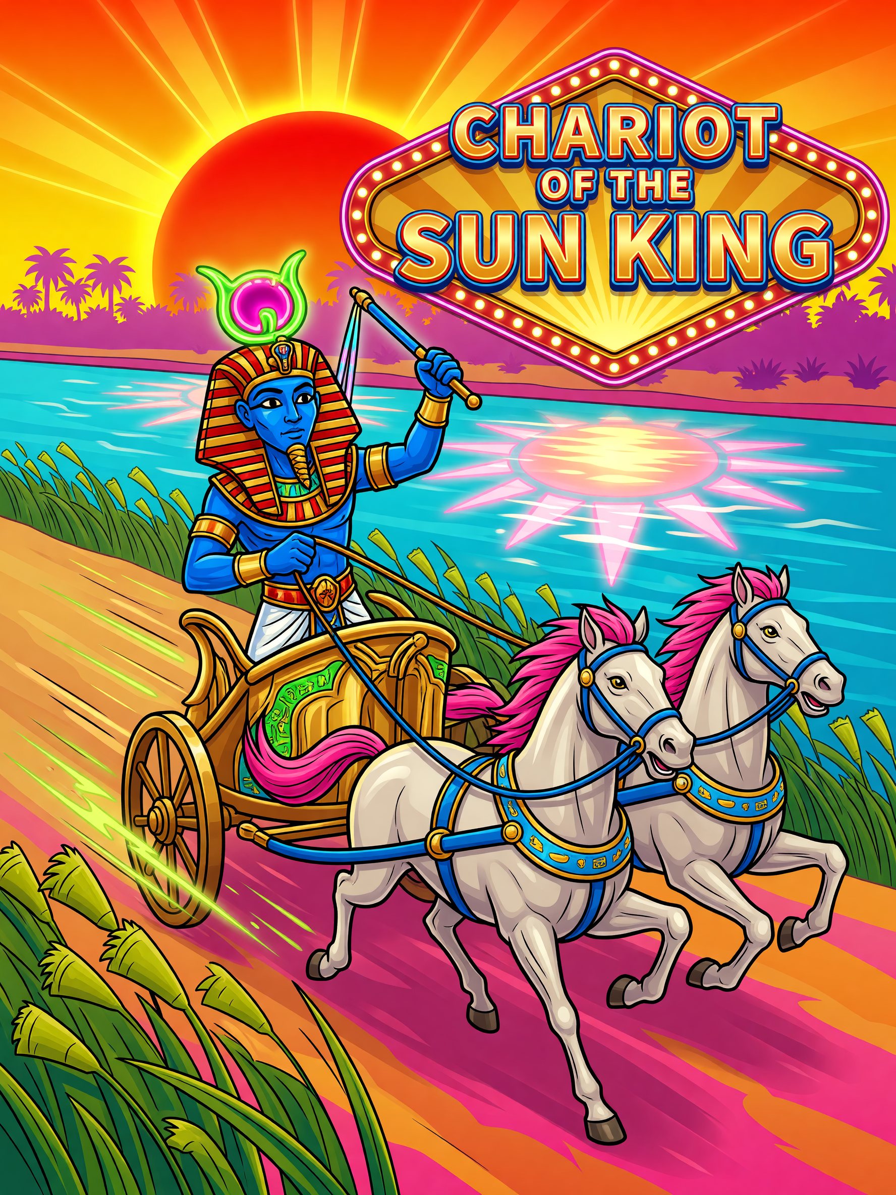 Chariot of the Sun King — Nile Chariot themed game art